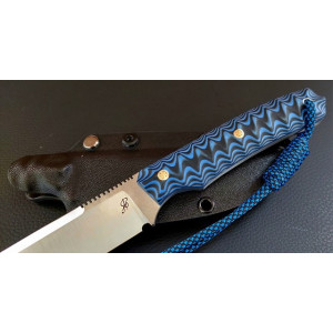 БЛАКИТНА ХВИЛЯ ексклюзивний ніж ручної роботи майстра студії Fomenko Knifes, N690, 60-61 HRC. Photo 3
